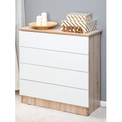 Комод Letta ЛДСП, белый, 73х33х75 см Комод Letta ЛДСП, белый, 73х33х75 см