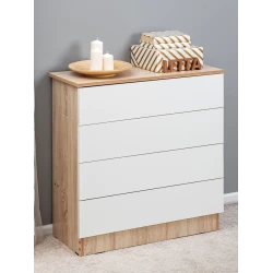 Комод Letta ЛДСП, белый, 73х33х75 см Комод Letta ЛДСП, белый, 73х33х75 см