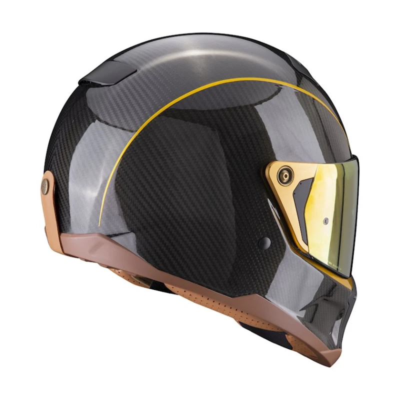 Motosiklet dəbilqəsi Scorpion EXO-HX1 Carbon SE Black-Gold, ölçü XXL, qara/qızılı