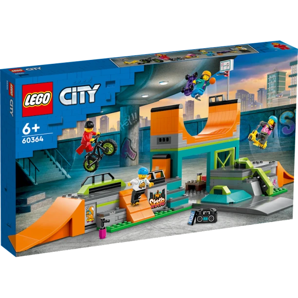 Конструктор LEGO City Skate Park 60364, 6+ лет, 454 элементов