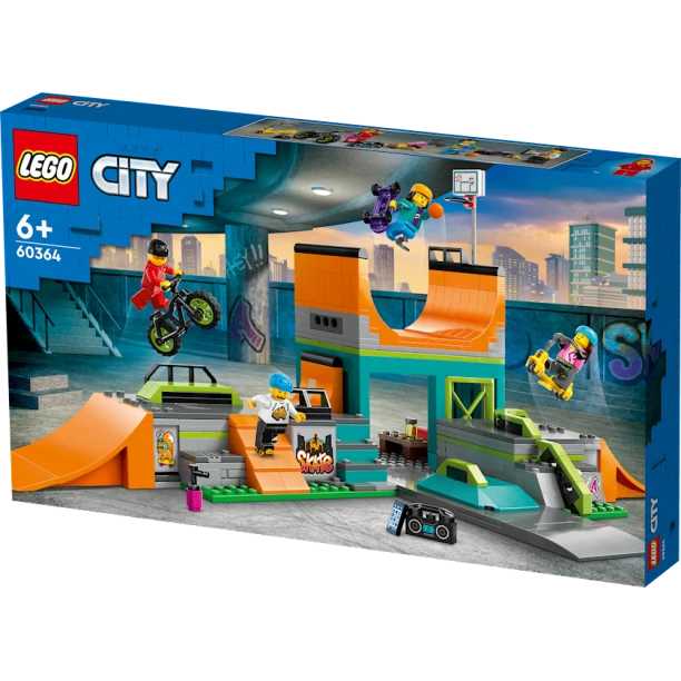 Конструктор LEGO City Skate Park 60364, 6+ лет, 454 элементов