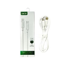 Кабель USB Deji C16 Type-C to Type-C, 1м, белый (DJC16)