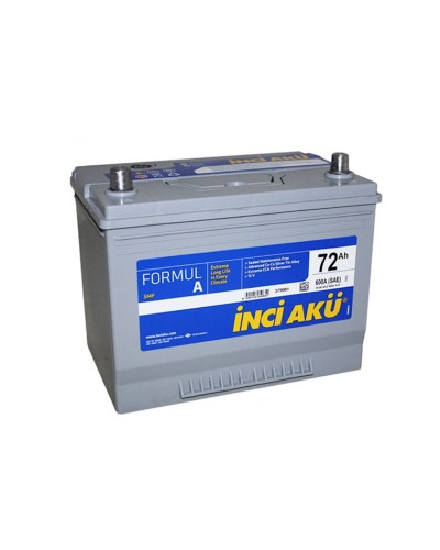Avtomobil akkumulyatoru İnci Akü (SAE), 72Ah, 600A, 12V, R+