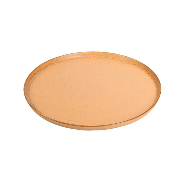 Тарелка Porland Ethos Danshari Earth, 27 см, фарфор, оранжевая