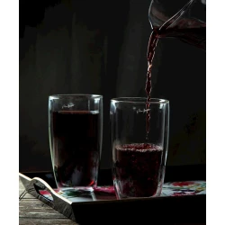 Набор стаканов Hom-me 101176, 2 шт, 380 мл, боросиликатное стекло, прозрачный