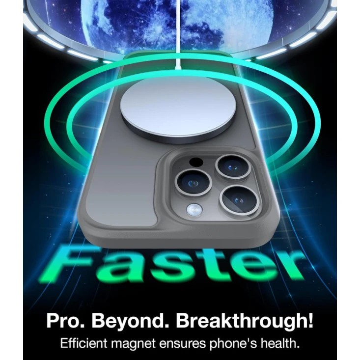 Чехол Torras Guardian-Mag для Apple iPhone 15 Pro Max Grey Чехол Torras Guardian-Mag для Apple iPhone 15 Pro Max Grey