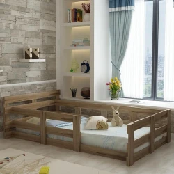 Bir nəfərlik çarpayı Art_tek_yataq 95, laminat, qəhvəyi, 85x90x200 sm