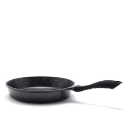 Сковородка Gipfel Explosion 0474, 24 см, алюминий, антипригарное мраморное покрытие, черная