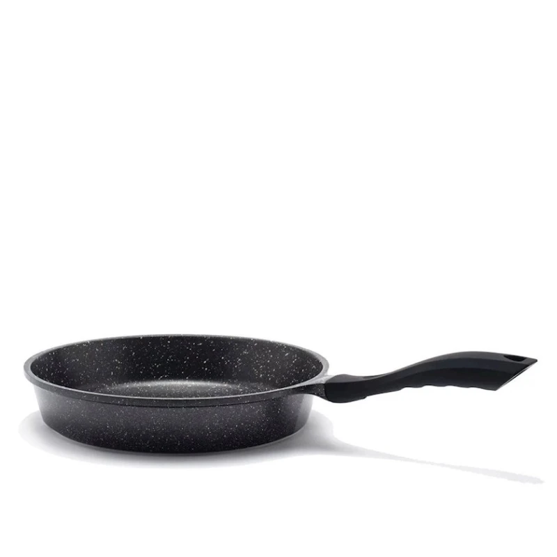 Сковородка Gipfel Explosion 0474, 24 см, алюминий, антипригарное мраморное покрытие, черная