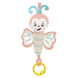 Прорезыватель с вибрацией Babyjem Бабочка, текстиль, розовая, 15x8 см Прорезыватель с вибрацией Babyjem Бабочка, текстиль, розовая, 15x8 см