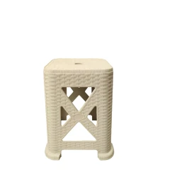 Табуретка 044, 45x24x37 см, пластик, бежевая