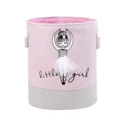 Детская корзина для игрушек Hom-me 105650, 35x40 см, полиэстер, розовый Детская корзина для игрушек Hom-me 105650, 35x40 см, полиэстер, розовый