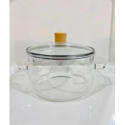 Кастрюля 911miv, 3.2 л, стекло, прозрачная