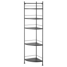 Stellaj IKEA, polad/polipropilen, qara, 35x156 sm