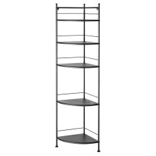 Stellaj IKEA, polad/polipropilen, qara, 35x156 sm