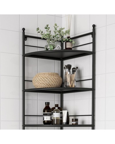 Stellaj IKEA, polad/polipropilen, qara, 35x156 sm