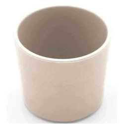 Чашка Babyjem, 9x7 см, 150 мл, силикон, 4+ мес, бежевая