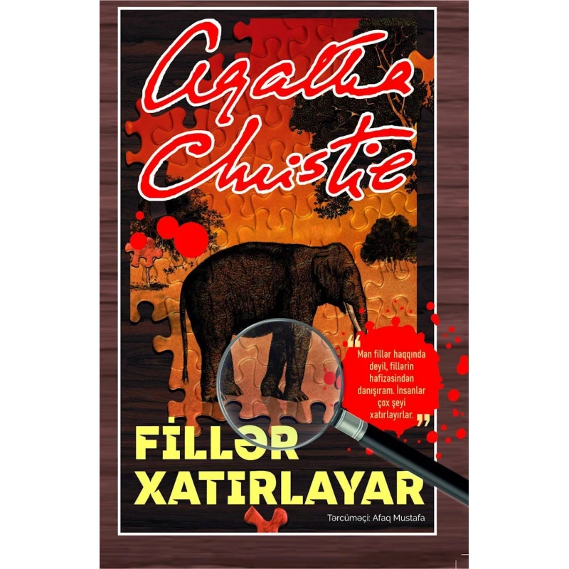 Kitab Fillər xatırlayar, müəllif Aqata Kristi.