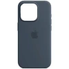 Чехол Apple Silicone Case with MagSafe A3125 для iPhone 15 Pro Storm Blue (MT1D3ZM/A)