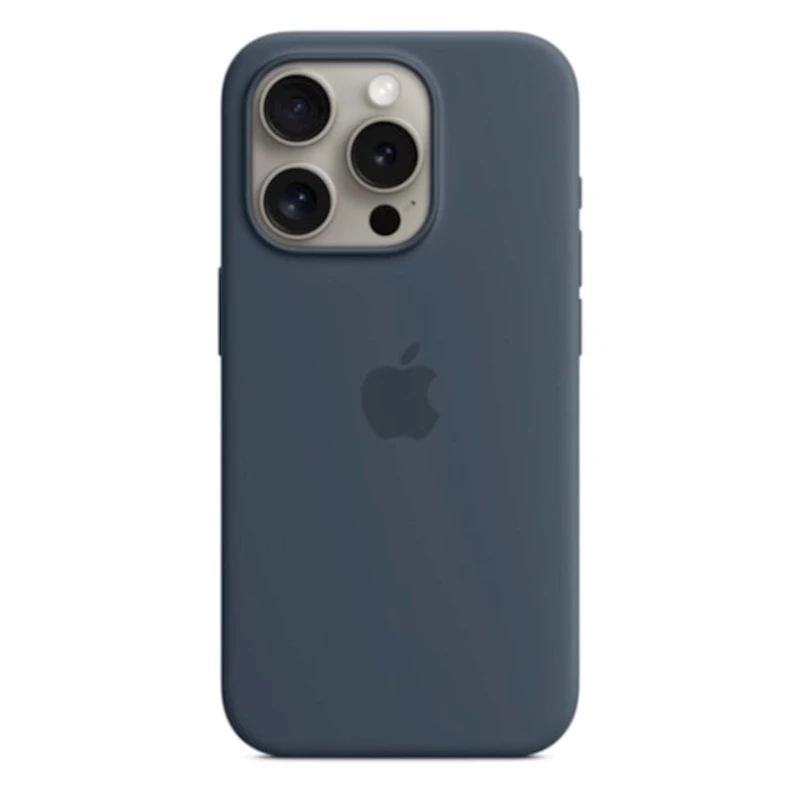 Чехол Apple Silicone Case with MagSafe A3125 для iPhone 15 Pro Storm Blue (MT1D3ZM/A)