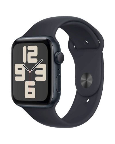 Ağıllı saat Apple Watch SE GPS 44mm Midnight Aluminium Case with Midnight Sport Band - M/L Model A2723 (MRE93QR/A)