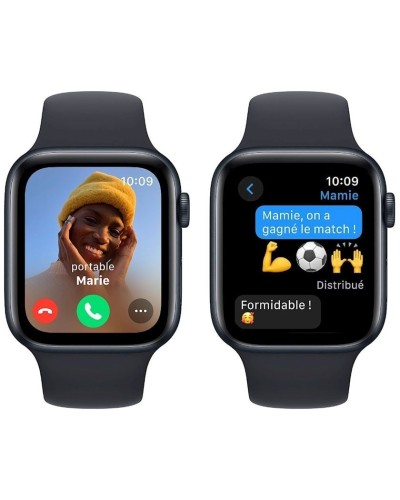 Ağıllı saat Apple Watch SE GPS 44mm Midnight Aluminium Case with Midnight Sport Band - M/L Model A2723 (MRE93QR/A)