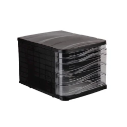 Горизонтальный лоток ARK 4445 пластик, черный, 5 отделений Горизонтальный лоток ARK 4445 пластик, черный, 5 отделений