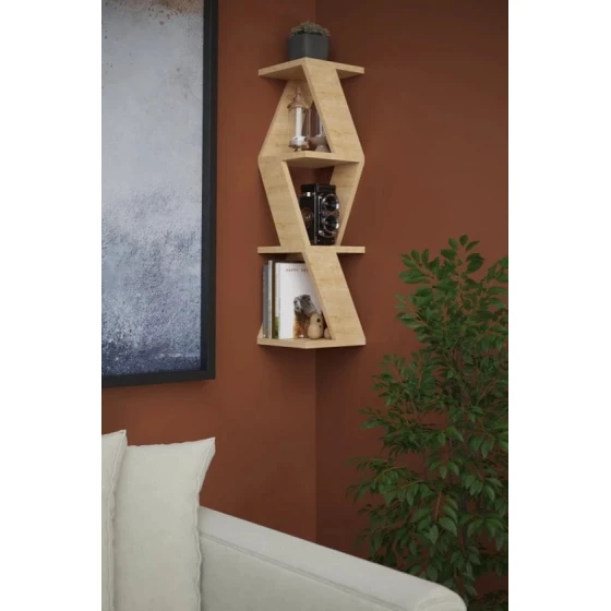 Полка настенная Art Mebel 61, ламинат, 85х22х22 см, бежевая Полка настенная Art Mebel 61, ламинат, 85х22х22 см, бежевая