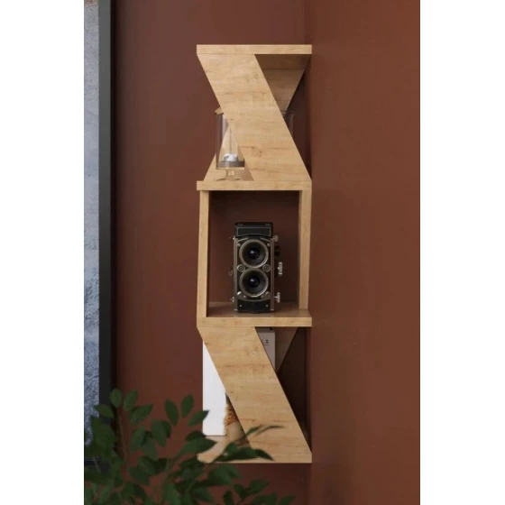 Полка настенная Art Mebel 61, ламинат, 85х22х22 см, бежевая Полка настенная Art Mebel 61, ламинат, 85х22х22 см, бежевая