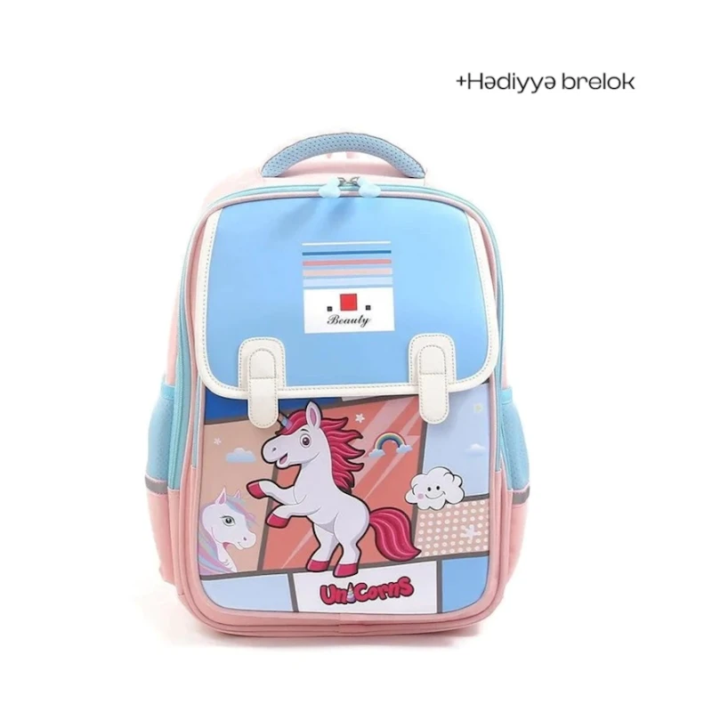 Məktəbli bel çantası Courageous CM56CUB7 çəhrayı/mavi Məktəbli bel çantası Courageous CM56CUB7 çəhrayı/mavi