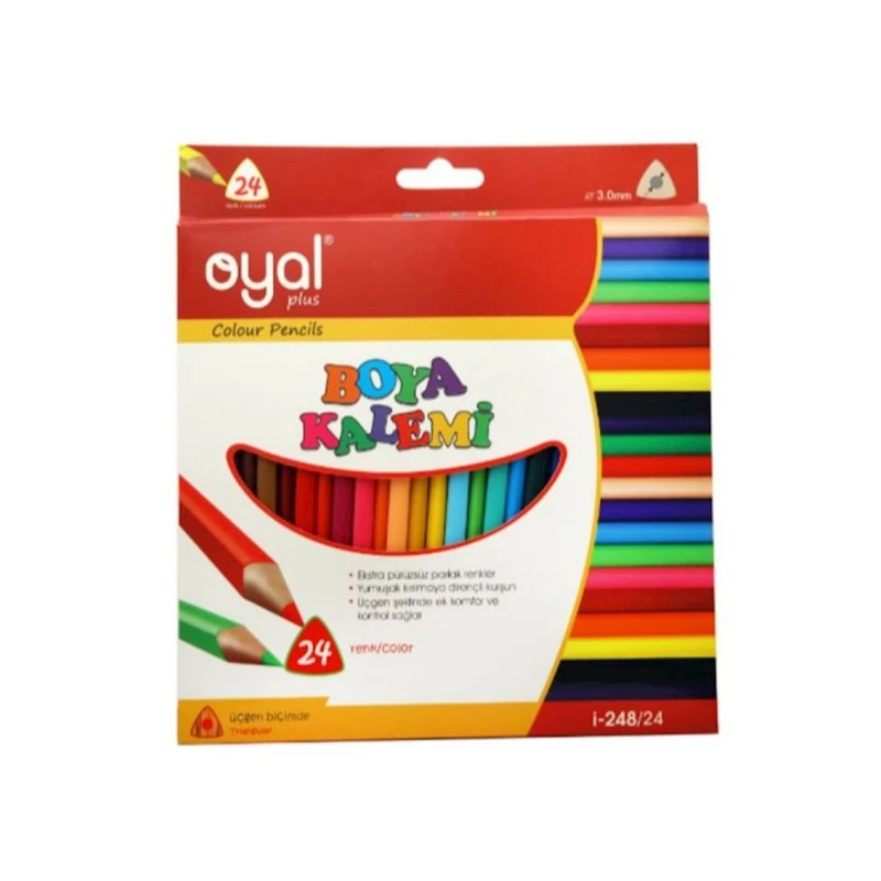 Набор карандашей Oyal Plus I-248, цветные, 24 шт Набор карандашей Oyal Plus I-248, цветные, 24 шт