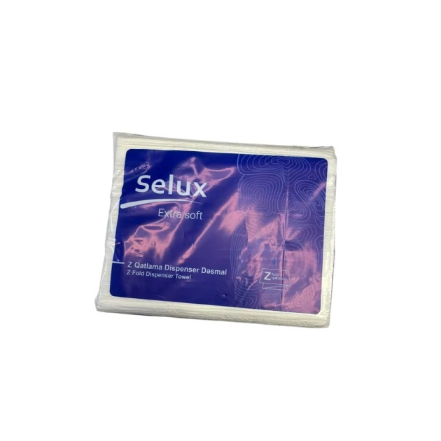 Бумажные салфетки Selux Z сложения для диспенсера, 1-слойные, 23x20 см, 160 шт Бумажные салфетки Selux Z сложения для диспенсера, 1-слойные, 23x20 см, 160 шт