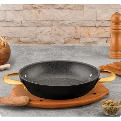 Tava Ozlife Sahan, qranit, qara, 20 sm