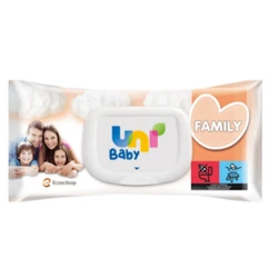 Детские влажные салфетки Uni Baby Family 100 шт