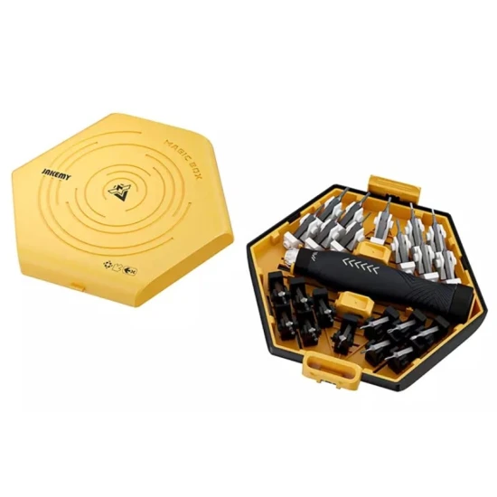 Набор бит с отверткой Jakemy JM-8185 25 в 1-ом, желтый