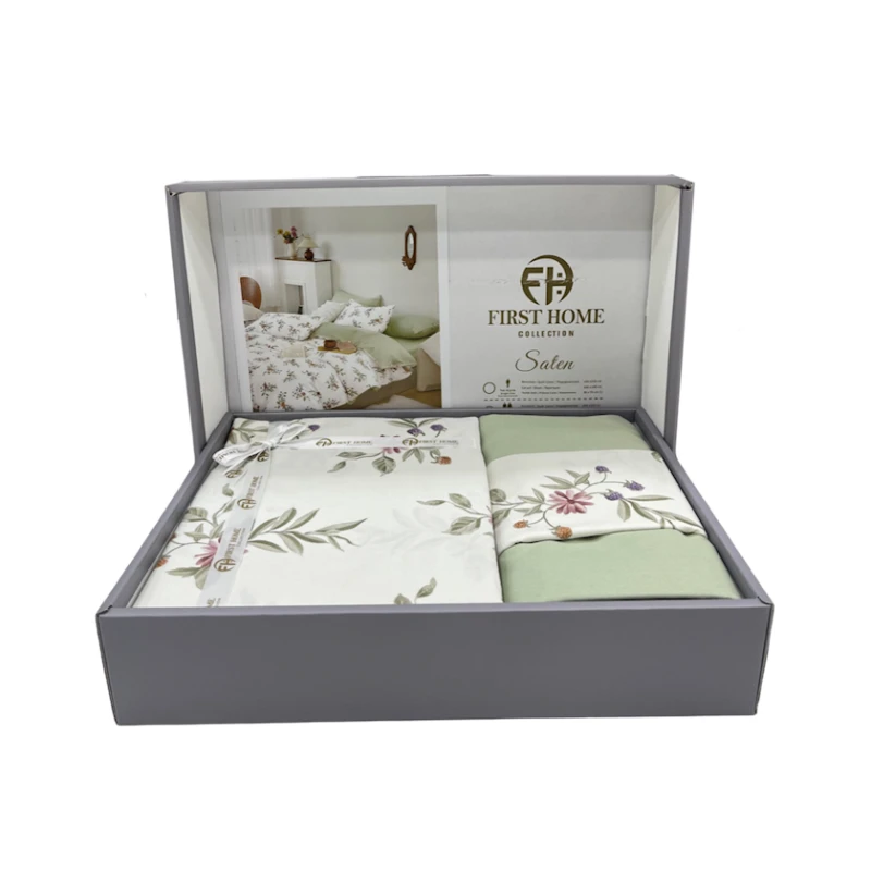 Комплект постельного белья First Home SHA-00002699, пододеяльник 160x220 см, простыня 170х240 см, наволочка 50х70 см, односпальный, хлопок, разноцветный Комплект постельного белья First Home SHA-00002699, пододеяльник 160x220 см, простыня 170х240 см, наволочка 50х70 см, односпальный, хлопок, разноцветный