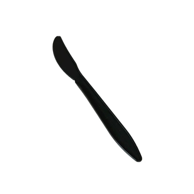 Birdəfəlik bıçaq dəsti Loyal-7697755462, bioplastik, qara, 100 əd