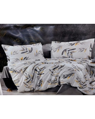 Yataq dəsti MiraNova SF-410, ikinəfərlik, pambıq, rəngbərəng, mələfə 240x260 sm, yorğan üzü 200x220 sm, yastıq üzü 50x70 sm (2 əd)
