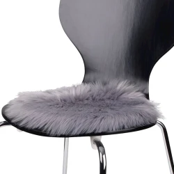 Подушка для стула JYSK Taks 34 см, акрил/полиэстер, серый