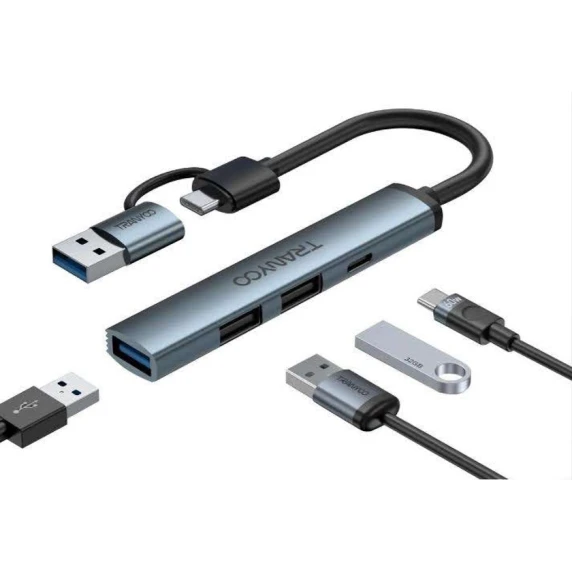 USB хаб Tranyoo HB11-AC 4-in-1 USB хаб Tranyoo HB11-AC 4-in-1