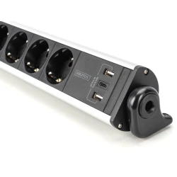 Удлинитель Digitus DA-70624, 1.5 м, 6-розеточный