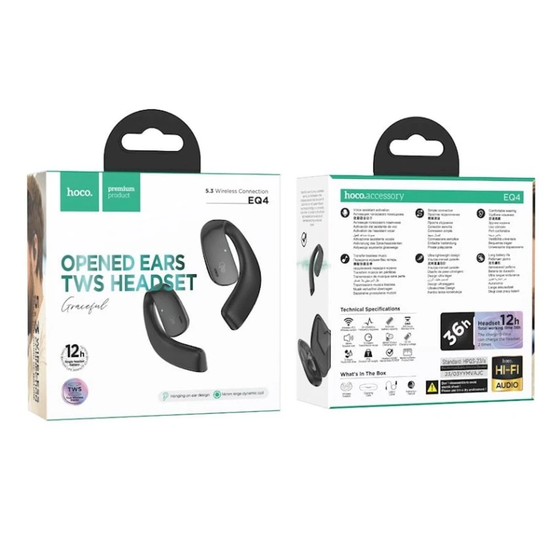 Беспроводные наушники Hoco EQ4 Black Беспроводные наушники Hoco EQ4 Black