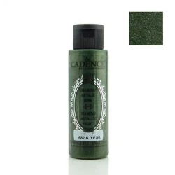 Краска-металлик Cadence Diamond Metallic 682 Dark Green, темно-зеленый, 70 мл