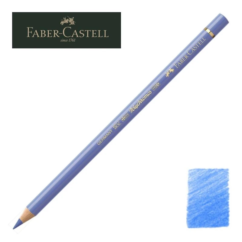 Цветной карандаш Faber-Castell Polychromos, цвет 140, светлый ультрамарин Цветной карандаш Faber-Castell Polychromos, цвет 140, светлый ультрамарин
