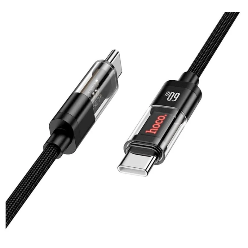 USB кабель Hoco U116 Type-C to Type-C черный
