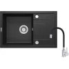 Кухонная мойка Deante Corio ZRCP2113, гранит, черный, 44x67 см