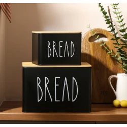 Набор контейнеров для хранения хлеба, 2 шт, черный Набор контейнеров для хранения хлеба, 2 шт, черный