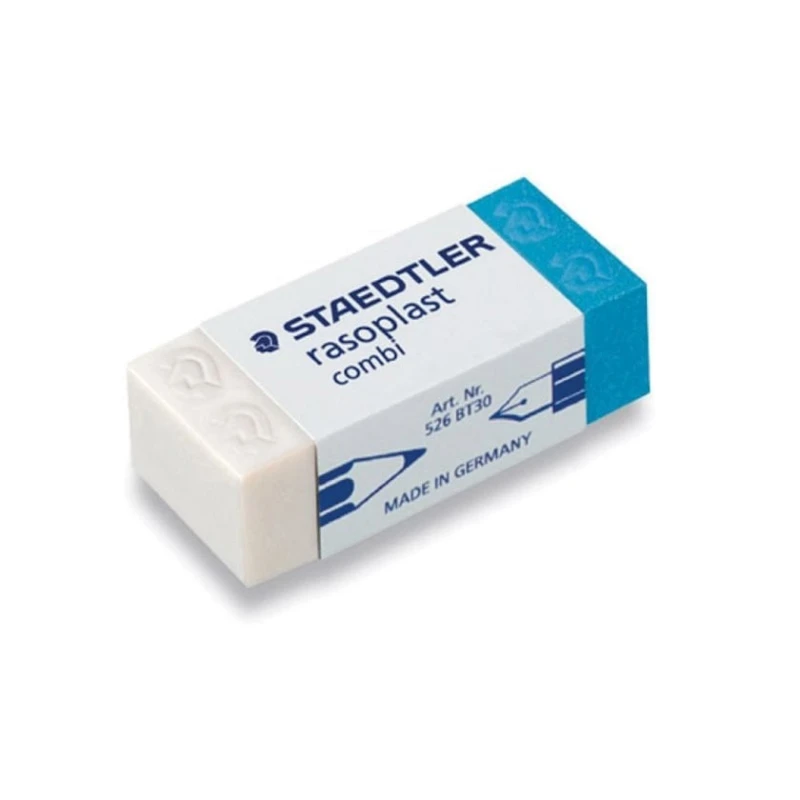 Ластик Staedtler Rasoplast Combi 526 BT30, 43x19x13 мм, белый/синий Ластик Staedtler Rasoplast Combi 526 BT30, 43x19x13 мм, белый/синий