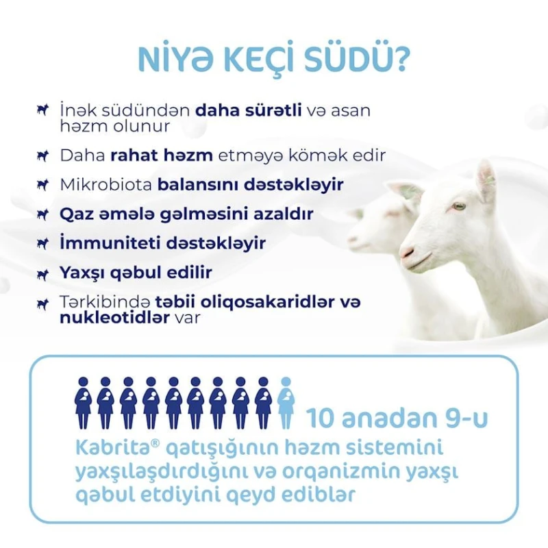 Sıyıq Kabrita Düyü keçi südündə, 4 aydan, 180 q (8716677006369). Sıyıq Kabrita Düyü keçi südündə, 4 aydan, 180 q (8716677006369).