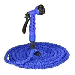 Шланг для полива Magic Hose, растягивающийся, с распылителем, синий, 22.5 м Шланг для полива Magic Hose, растягивающийся, с распылителем, синий, 22.5 м